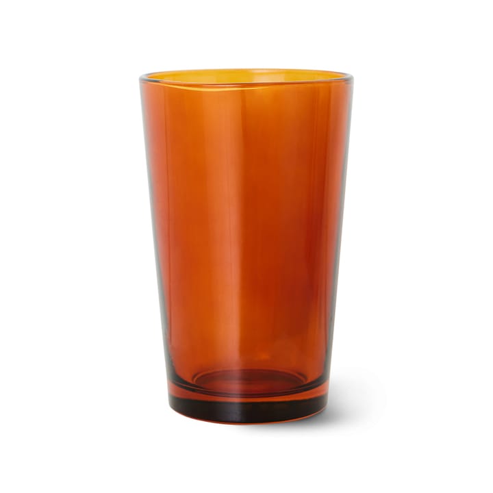 Tazza da tè 70's Glassware 20 cl, confezione da 4, Amber brown HKliving