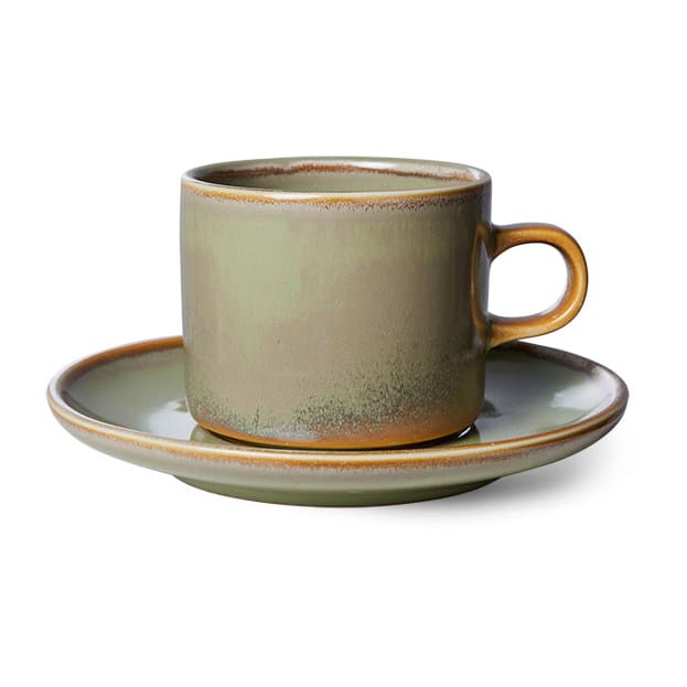 Tazza Home Chef con piattino 22 cl - Moss green - HKliving