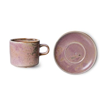 Tazza Home Chef con piattino 22 cl - Rustic pink - HKliving