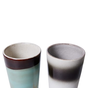 Tazza per il latte 70's da 28 cl in confezione da 2 - Boogie - HKliving