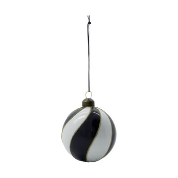 Pallina di Natale Coil Ø8 cm confezione da 4 - Nero-bianco - House Doctor