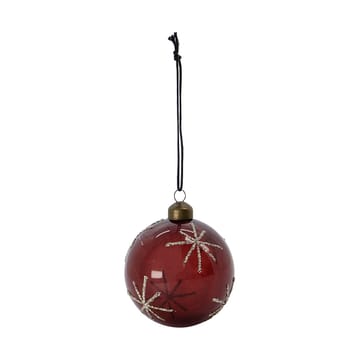 Pallina di Natale Star Ø8 cm confezione da 4 - Bordeaux - House Doctor