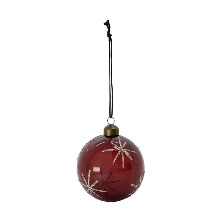 Pallina di Natale Star Ø8 cm confezione da 4, Bordeaux House Doctor