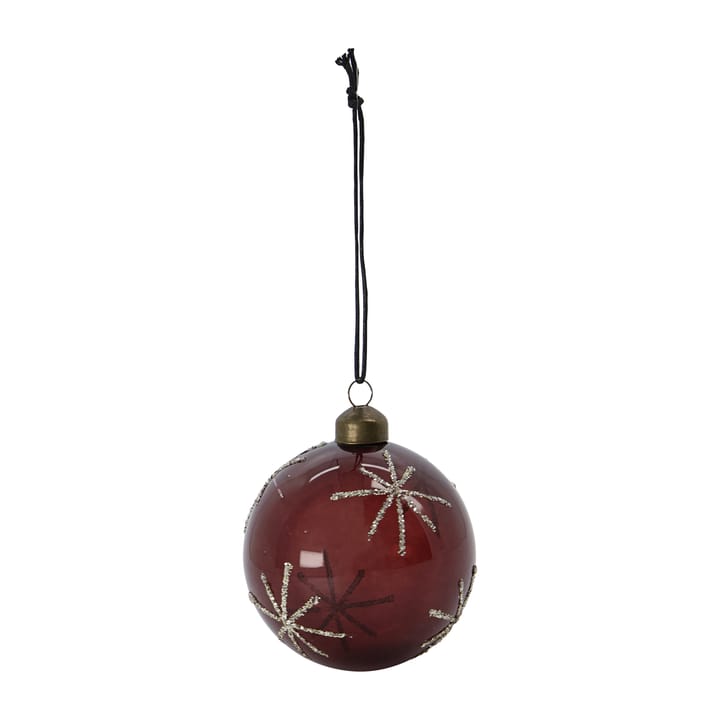 Pallina di Natale Star Ø 8 cm - Rosso bordeaux - House Doctor