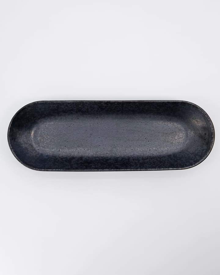 Piatto da portata Pion 12x35 cm, Nero-marrone House Doctor