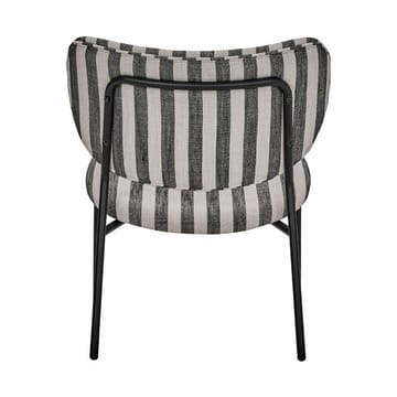 Poltrona lounge Longa con struttura in acciaio - Nero-bianco - House Doctor