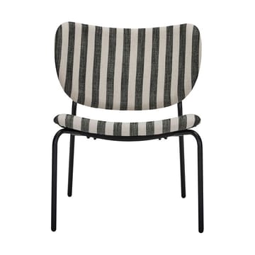 Poltrona lounge Longa con struttura in acciaio - Nero-bianco - House Doctor