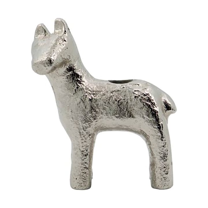 Portacandela Horse 7,5 cm - Argento antico - House Doctor