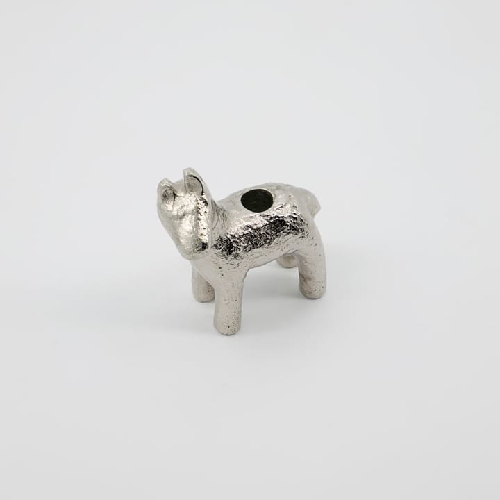 Portacandela Horse 7,5 cm - Argento antico - House Doctor