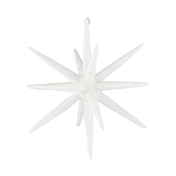 Puntale per albero di Natale Spike Ø12 cm 4 pezzi - Ottone bianco-glitter - House Doctor