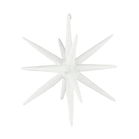 Puntale per albero di Natale Spike Ø12 cm 4 pezzi, Ottone bianco-glitter House Doctor