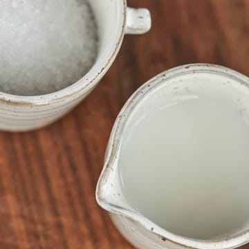 Set per latte e zucchero Peonia - Grigio-bianco - House Doctor