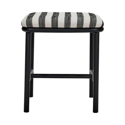 Sgabello Toda Ø38 cm - Nero-Bianco - House Doctor