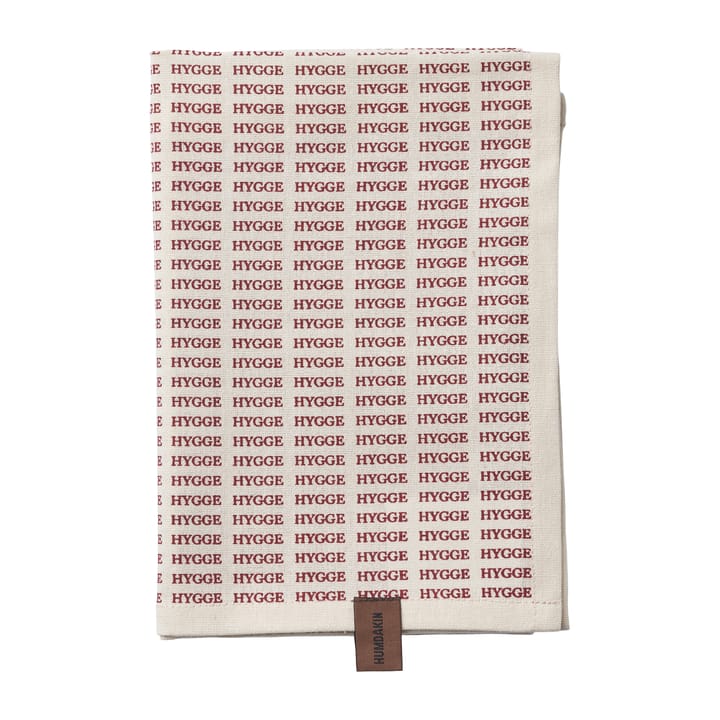 Humdakin Notes of Hygge strofinaccio natalizio in confezione da 2 pezzi, Off white-red Humdakin