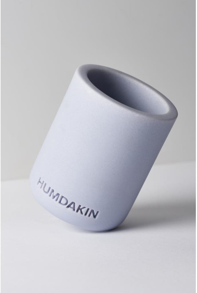 Tazza per spazzolini Humdakin in pietra arenaria leggera - Vetro blu - Humdakin