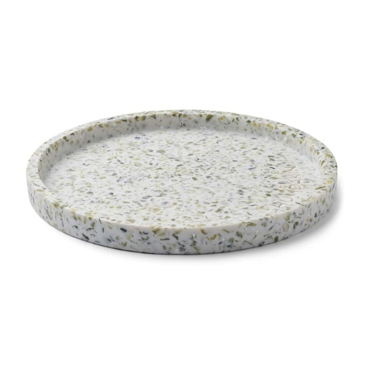 Vassoio rotondo Humdakin Terrazzo Ø 20 cm - Verde-bianco  - Humdakin