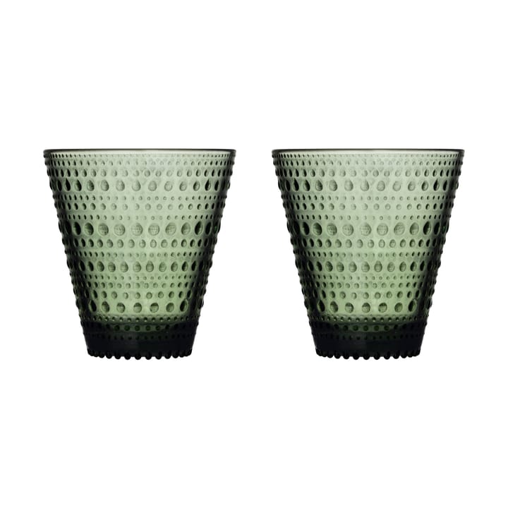Bicchiere Kastehelmi 30 cl confezione da 2 - Verde pino - Iittala