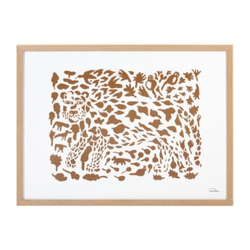 Poster Oiva Toikka Cheetah marrone - 50x70 cm - Iittala