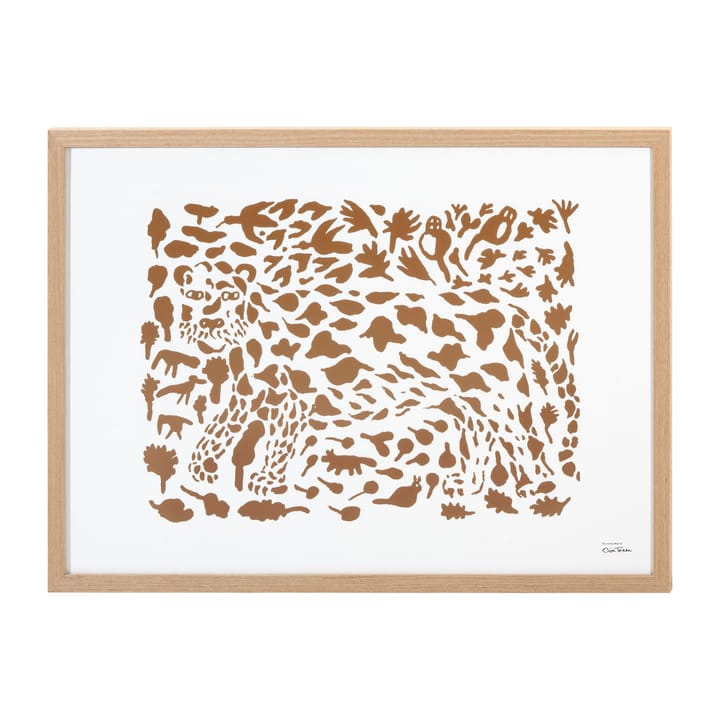 Poster Oiva Toikka Cheetah marrone, 50x70 cm Iittala