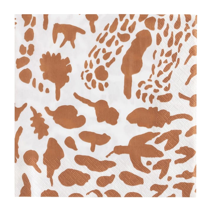 Tovagliolo Oiva Toikka Cheetah confezione da 20, Marrone-bianco Iittala