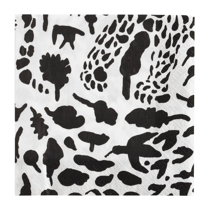 Tovagliolo Oiva Toikka Cheetah confezione da 20, Nero-bianco Iittala