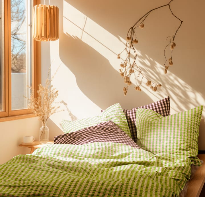 Set da letto Bæk&Bølge 150x210 cm, Verde-rosa chiaro Juna