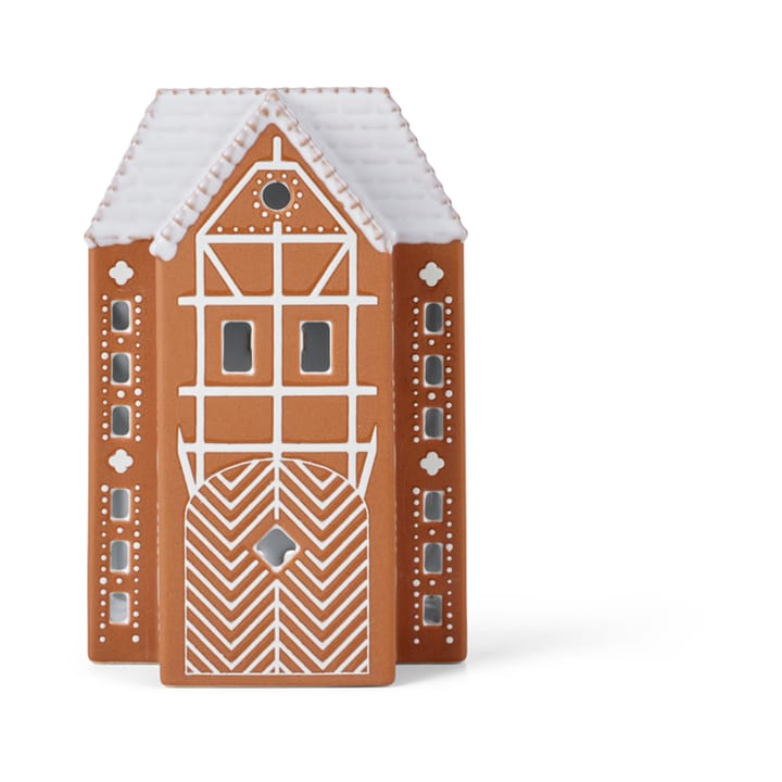 Portacandele Gingerbread grande, 17 cm - Marrone - Kähler