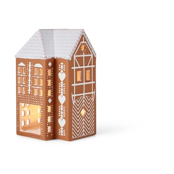 Portacandele Gingerbread grande, 17 cm - Marrone - Kähler