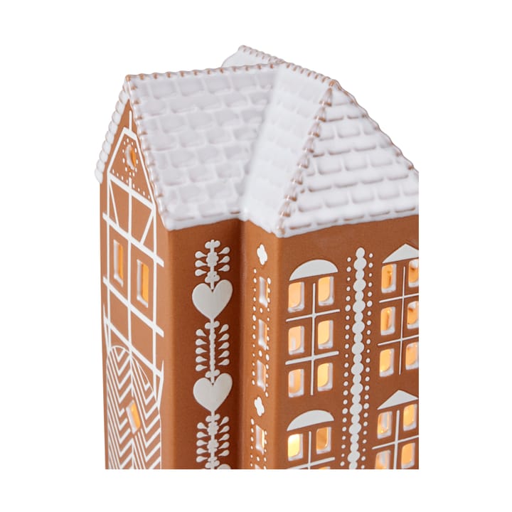 Portacandele Gingerbread grande, 17 cm - Marrone - Kähler