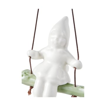 Statuina bimba sull'altalena Christmas Tales, 8 cm - Bianco, rosa - Kähler