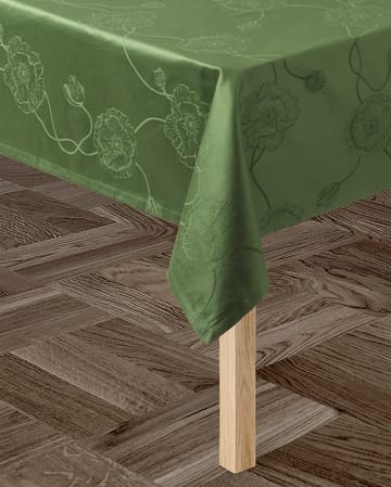 Tovaglia damascata Hammershøi Poppy, verde - 150x270 cm - Kähler