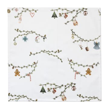 Tovagliolo di stoffa Hammershøi Christmas, 45x45 cm, confezione da 4 - Bianco - Kähler