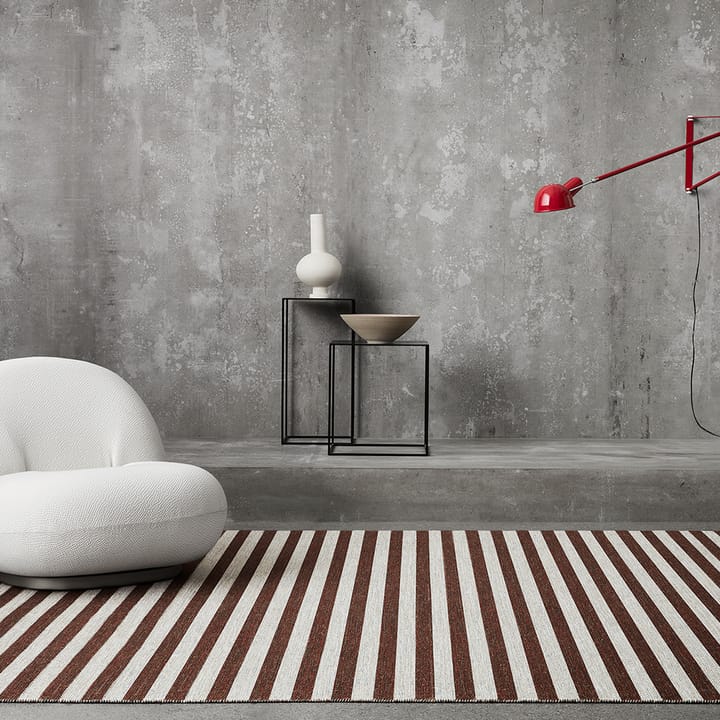 Passatoia Narrow Stripe Icon, Red clay, 240x160 cm Kasthall