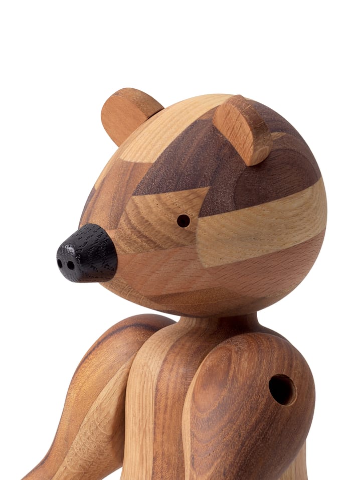 Orso in legno Kay Bojesen, edizione anniversario, legno misto, Medio Kay Bojesen Denmark