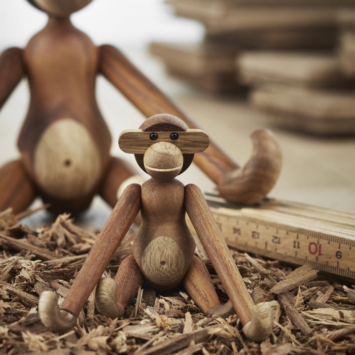 Scimmia Kay Bojesen mini, legno di teak-limba  Kay Bojesen Denmark