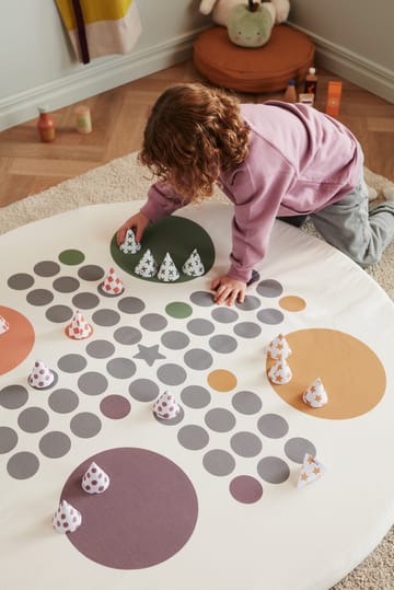 Tappeto per bambini Kid's Base fiaspel Ø 110 cm - Bianco - Kid's Concept