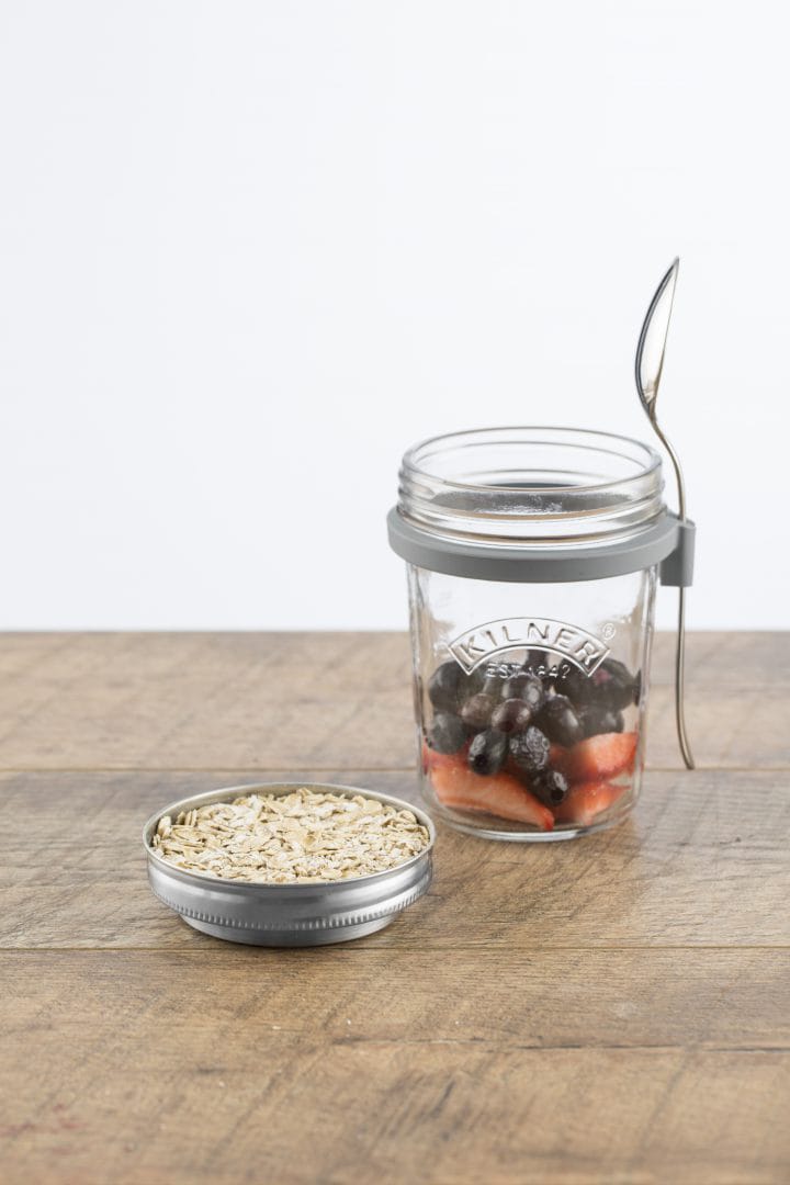 Set colazione ciotola di vetro + cucchiaio - 0,35 L - Kilner