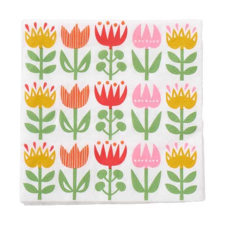 Tovagliolo Tulip 33x33 cm confezione da 20 - Multi - Klippan Yllefabrik