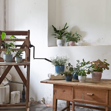 Vaso per fiori da esterno Knabstrup Ø 12,5 cm - bianco - Knabstrup Keramik