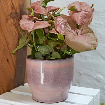 Vaso per fiori da esterno Knabstrup Ø 16,5 cm - rosa - Knabstrup Keramik