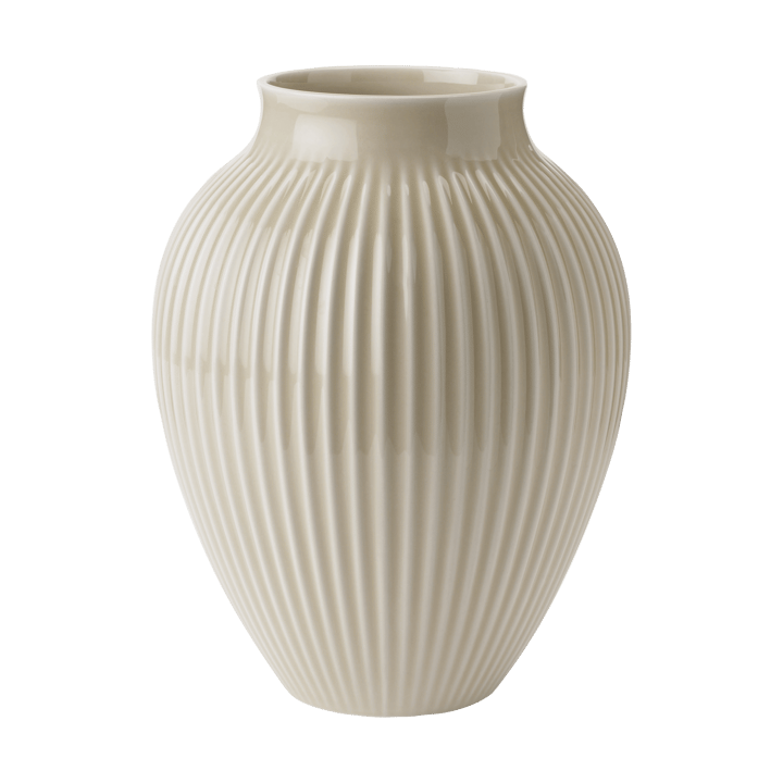 Vaso rigato Knabstrup 27 cm, Sabbia Ripple Knabstrup Keramik