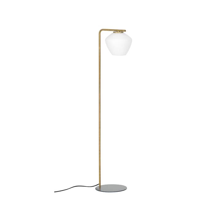 Lampada da terra DK - ottone grezzo/bianco opaco - Konsthantverk