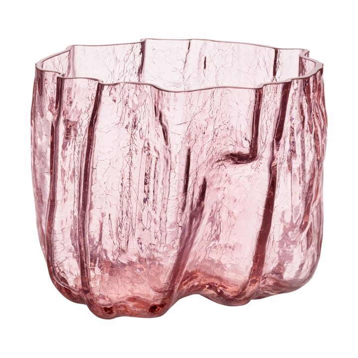 Vaso Crackle 17,5 cm - Rosa - Kosta Boda