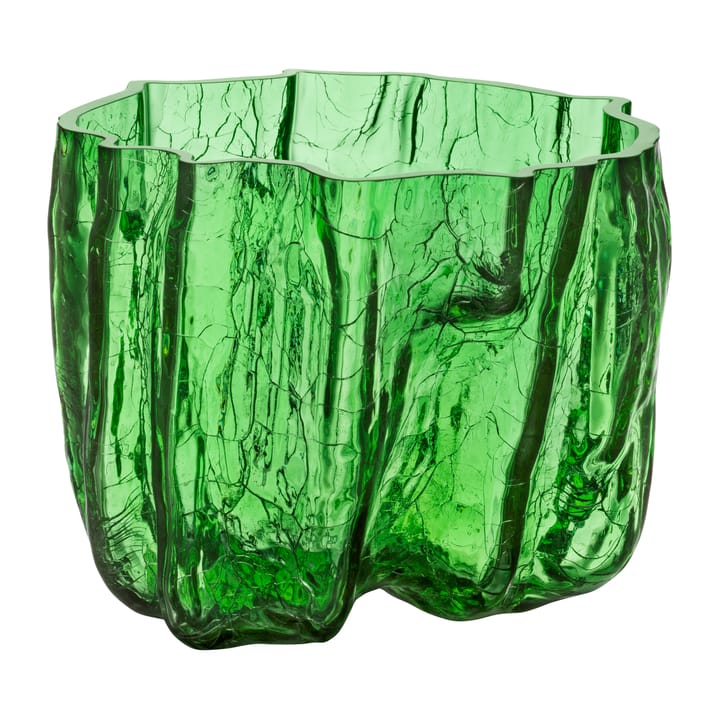 Vaso Crackle 17,5 cm - Verde - Kosta Boda