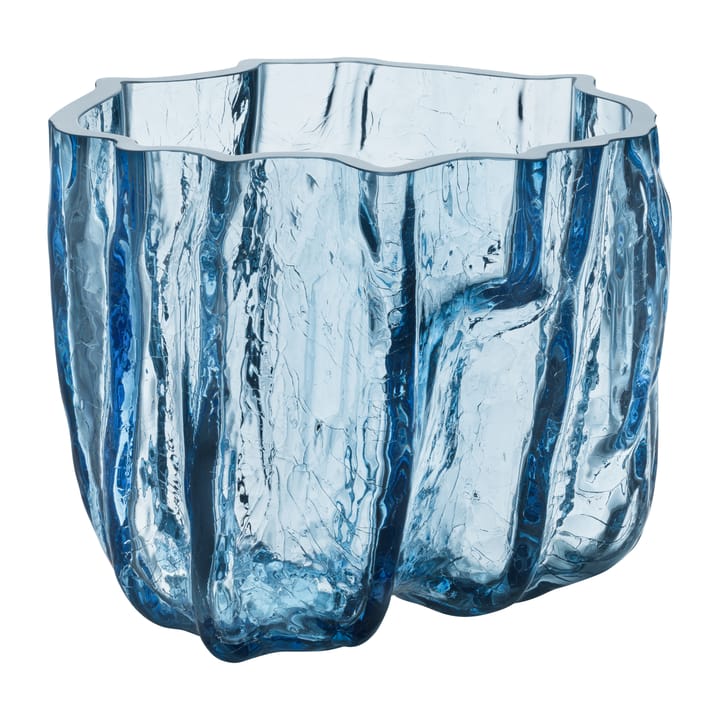 Vaso Crackle 17,5 cm - Vetro circolare - Kosta Boda