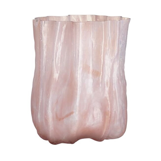 Vaso Crackle 27 cm - Rosa perla - Kosta Boda