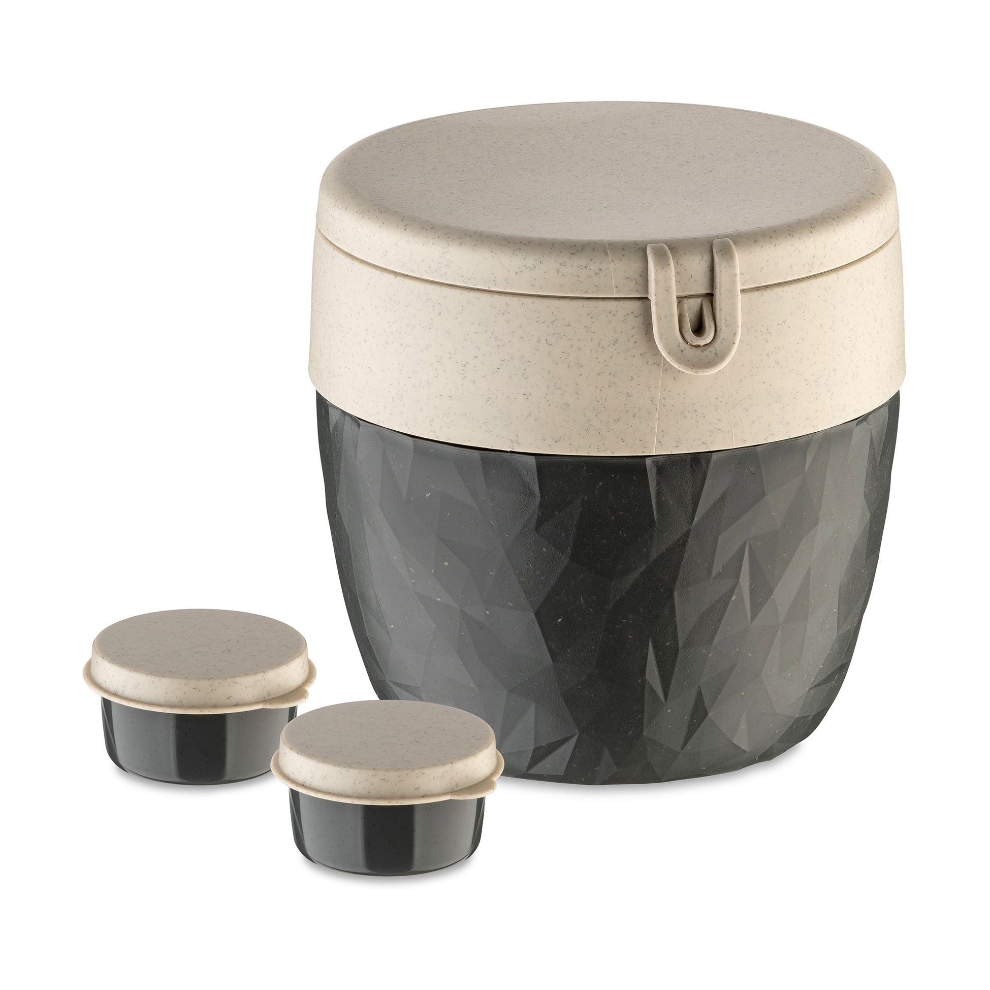 Portavivande Bentobox, grande, Nature ash grey