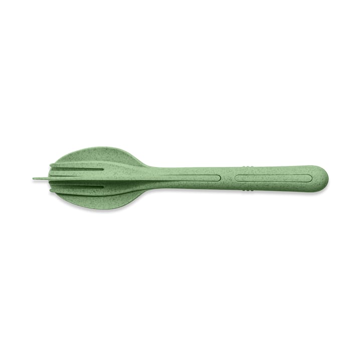 Set di posate Klikk, 3 pezzi - Nature leaf green - Koziol