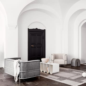 Poltrona lounge Modernist - tessuto Orsetto, col. 01/2 beige - Kristina Dam Studio