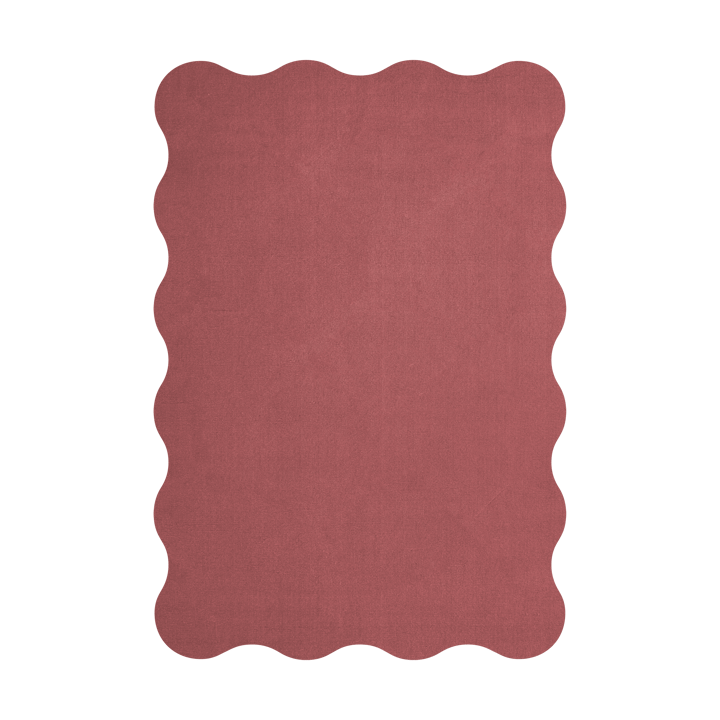 Tappeto in lana Scallop 180x270 cm - Rosewood red - Layered